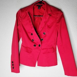 White House Black Market Red Blazer